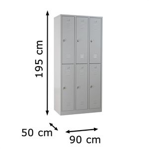 Produktbild für Spind G-Office WRC.6.19590, lichtgrau