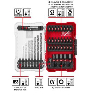 Produktbild für Bohrer-Bit-Set Einhell M-Case, 108773