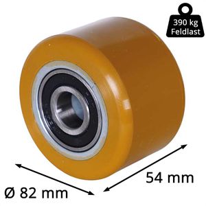 Produktbild für Hubwagen-Rolle CASCOO bis 390 kg, Polyurethan