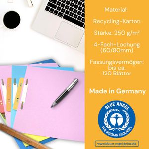 Produktbild für Heftstreifen perfect-line 34 x 150mm, farbig sortiert
