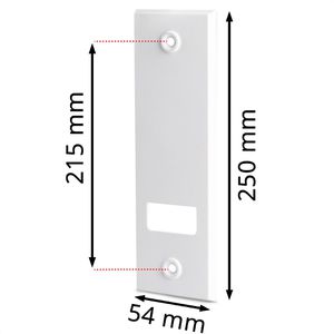 Produktbild für Rollladengurt-Abdeckung Bauheld Lochabstand 215 mm