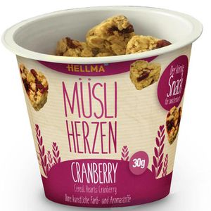 Produktbild für Müsli Hellma Müsli-Herzen to go, Cranberry