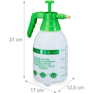 Produktbild für Drucksprüher Relaxdays grün, 2 Liter