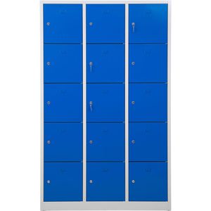 Produktbild für Schließfachschrank G-Office SHC.15, blau