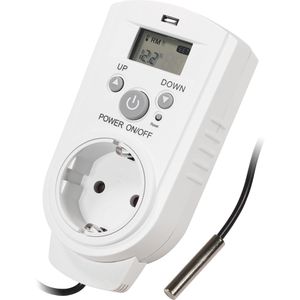 McPower Steckdosenthermostat TCU-440, für Heizung oder Klimagerät