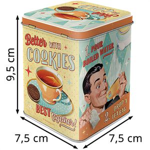 Produktbild für Teedose Nostalgic-Art Tea &amp; Cookies Together, aus Metall