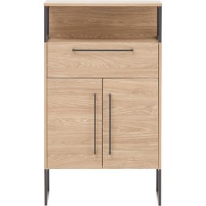 Produktbild für Badschrank Schildmeyer Limone 150018, mit 2 Füßen, eiche hell