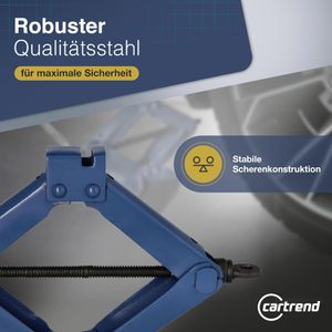 Produktbild für Scherenwagenheber Cartrend 10929, mit Kurbel