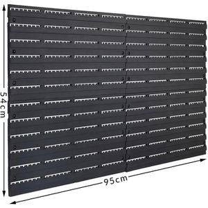 Produktbild für Werkzeugwand Monzana 106887, schwarz, Kunststoff