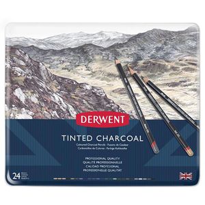 Produktbild für Kohlestifte Derwent Tinted Charcoal, 2301691