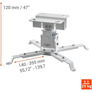 Produktbild für Beamer-Deckenhalterung Celexon MultiCel1200W, weiß