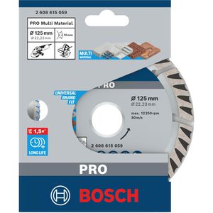 Produktbild für Trennscheibe Bosch PRO Multi Material, 2608615059