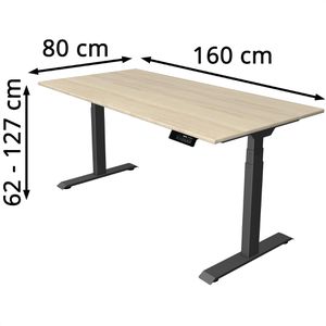 Produktbild für Schreibtisch Kerkmann Move 1 stable, ahorn / anthrazit