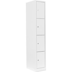 Produktbild für Schließfachschrank Lüllmann 520417, weiß