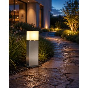 Produktbild für Wegeleuchte SLV Square Pole 60, silber, mit 230 V Netzstrom
