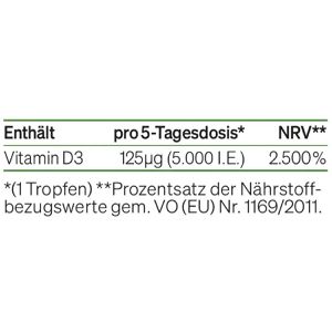 Produktbild für Vitamin-D natural-elements 50 ml, für 1700 Tropfen