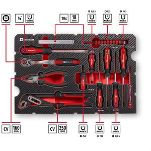 Produktbild für Werkzeugkoffer Einhell E-Case Universal, 370570