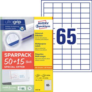 Universaletiketten Zweckform 6121-65, weiß
