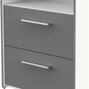Produktbild für Kombischrank Kerkmann Move, graphit / weiß
