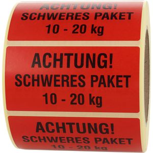 Produktbild für Hinweisetiketten Böttcher-AG Schweres Paket