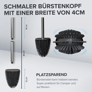 Produktbild für WC-Bürste ovimar Ersatzbürste Omofyr, silber