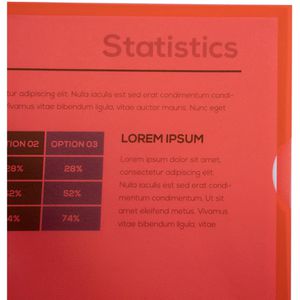 Produktbild für Sichthüllen Exacompta 56115E, rot, A4