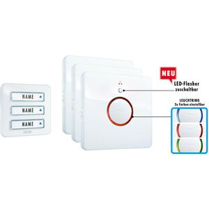 Türklingel modern-electronics BELL 233.3, LED, 200m Funk, Set