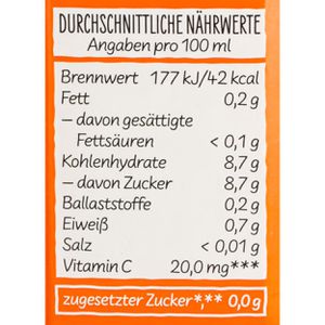 Produktbild für Saft Beckers Bester, Orange, ohne Zuckerzusatz