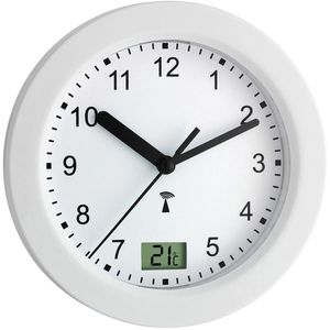 Wanduhr TFA 60.3501, Aluminium, analog, Funkuhr