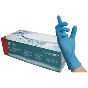 Einmalhandschuhe NITRAS-MEDICAL Blue Wave, blau, 100 Stück
