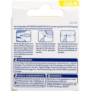 Produktbild für Interdentalbürsten elkos DentaMax Gelb, ISO-Größe 4