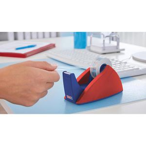 Produktbild für Klebebandabroller Tesa 57421 Easy Cut, rot / blau