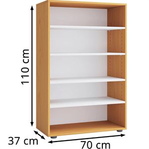 Produktbild für Schuhregal VCM Lona XL, aus Holz
