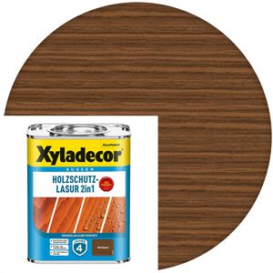 Xyladecor Holzlasur Holzschutz-Lasur 2in1, 0,75l, außen, nussbaum, matt
