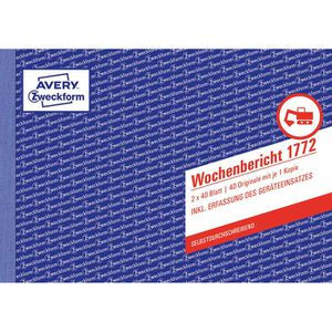 Produktbild für Wochenbericht Zweckform 1772, A5 quer