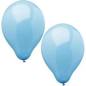 Papstar Luftballons 19887, hellblau, rund, Ø 25 cm, 10 Stück