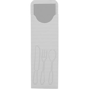 Produktbild für Bestecktaschen Papstar 81012, grau
