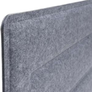 Produktbild für Tischtrennwand Mendler HWC-G76, grau