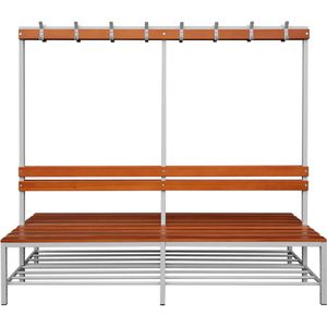 Umkleidebank Lüllmann 806140, Sitzfläche Holz, 120 cm