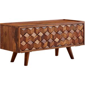 Produktbild für Lowboard Wohnling WL6.558, aus Massivholz, grifflos, sheesham