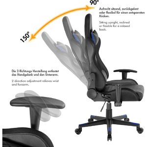 Produktbild für Gaming-Stuhl LogiLink EO0076, mit RGB-Beleuchtung