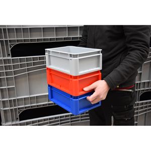 Produktbild für Eurobox Alpha-Paletten Silverline, grau, 5 L, lebensmittelecht