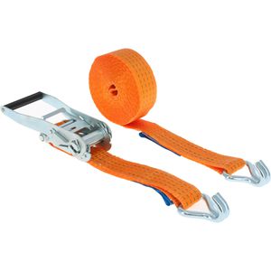 Produktbild für Spanngurt Braun-GmbH 1000-2-600, orange, mit Haken &amp; Ratsche