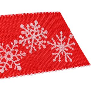 Produktbild für Geschenkband Präsent Snow, rot