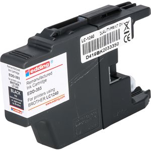 Produktbild für Tinte Edding EDD-393 für Brother LC-1240BK
