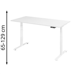 Schreibtisch Böttcher-AG Base Lite, weiß / weiß