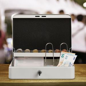 Produktbild für Geldkassette Relaxdays 10030697, Zylinderschloss
