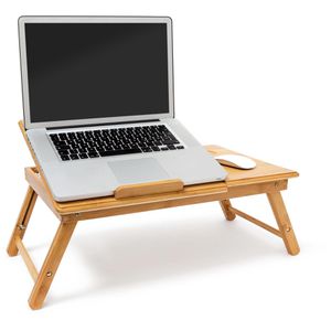Produktbild für Laptoptisch Relaxdays 10019147, aus Bambus, höhenverstellbar