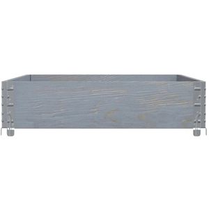 Produktbild für Palettenaufsatz vidaXL 4010273, grau, Holz