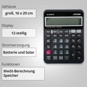 Produktbild für Taschenrechner Böttcher-AG Premium, mit MwSt-Berechnung